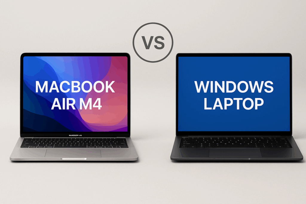 MacBook vs Windows laptops in 2025 side by side